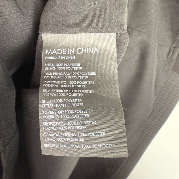 Club Monaco Button Shoulder Short Sleeve Sheath Mini Dress Black 14 - Picture 8 of 8